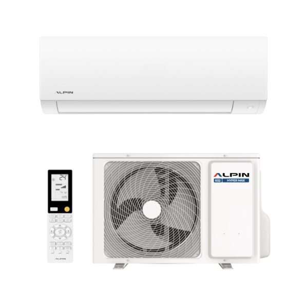 Климатик ALPIN ASW-25HEN Hyper Max, WiFi, 9 000 BTU, А+++/А+++, Gentle Wind, 4D въздушна струя, Йон генератор, UVC Стерилизация, Нагревател на тавичката, Отопление до -30°С - Image 1