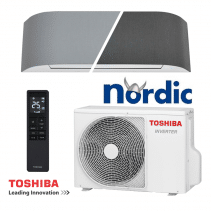Хиперинверторен климатик Toshiba Haori Nordic RAS-35N4KVRG-ND / RAS-35J2AVSG-ND1, WiFi, -25°С, 13 000 BTU, A++/A+++, 19 db(A)