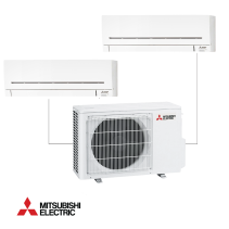 Мултисплит система Mitsubishi Electric MXZ-2HA50VF + MSZ-HR25VF + MSZ-HR35VF - 9000Btu+12000Btu